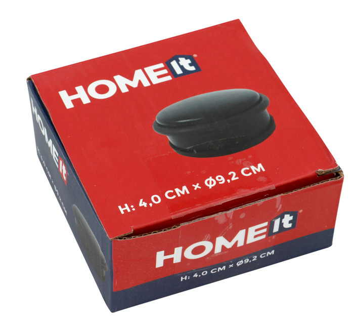 Dørstopper matt svart Ø92 mm